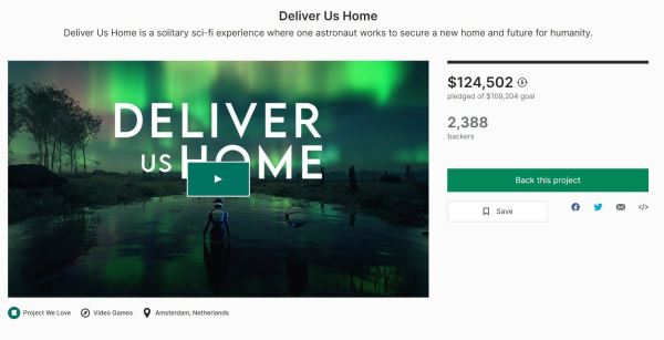 Авторы Deliver Us Home собрали нужную сумму на Kickstarter — игроки пожертвовали почти 125 тысяч долларов